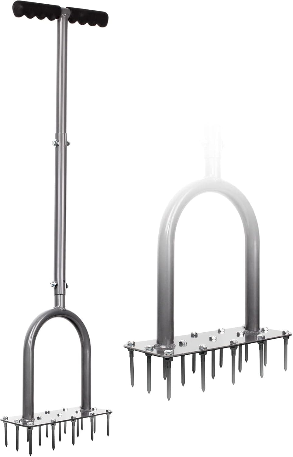 Premium deal: Walensee Lawn Aerator Spike Metal Manual Dethatching Soil Aerating Lawn with 15 Iron Spikes