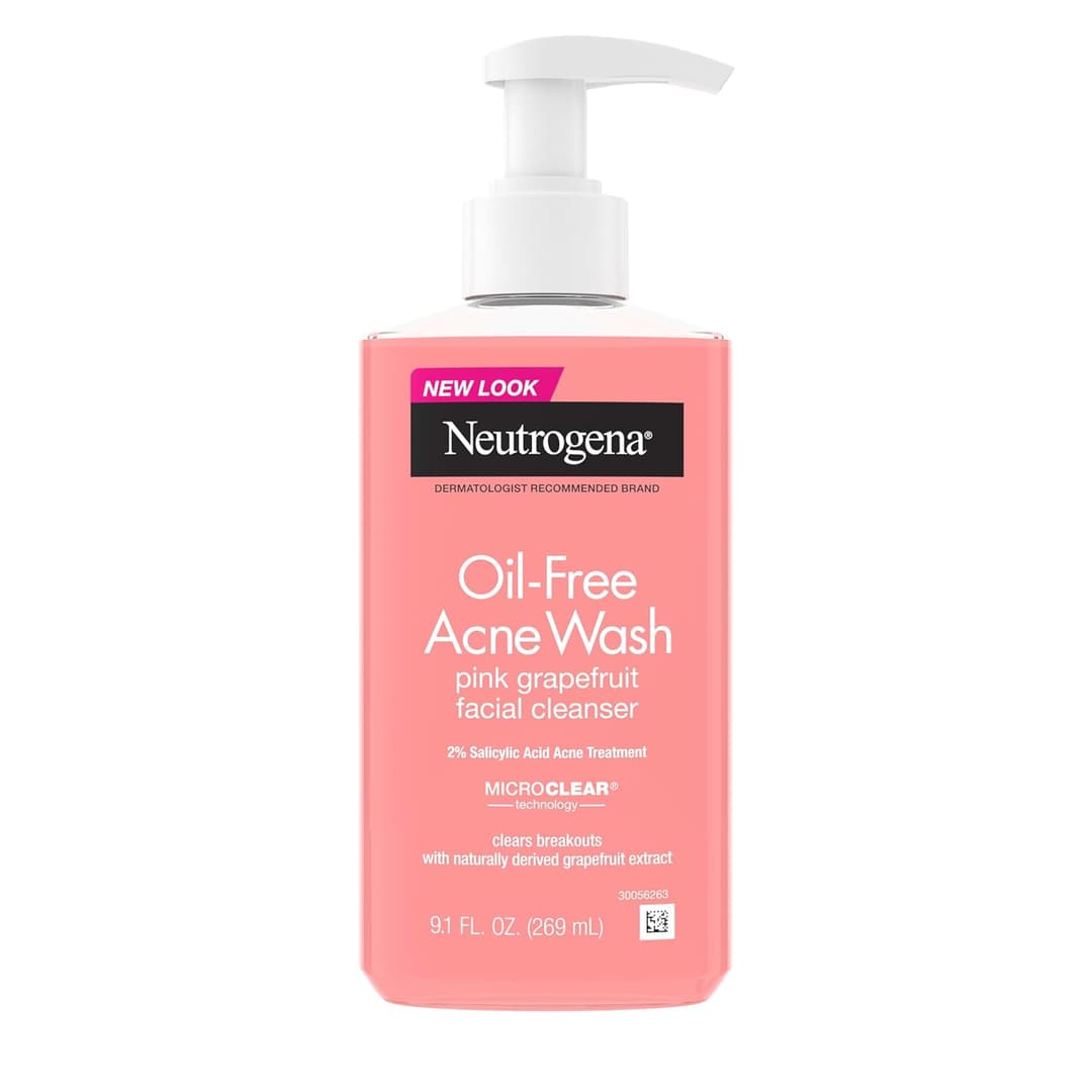 Pump Bottle Neutrogena Oil Free Acne Face Wash (9.1 fl oz)