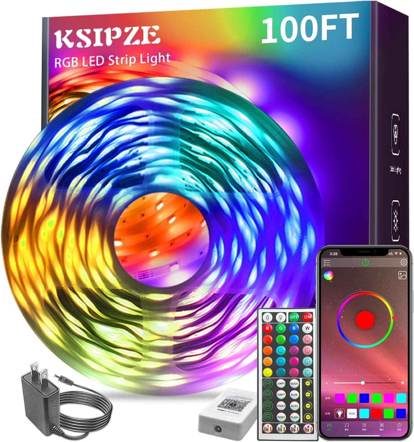 Premium deal: KSIPZE 100ft LED Strip Lights
