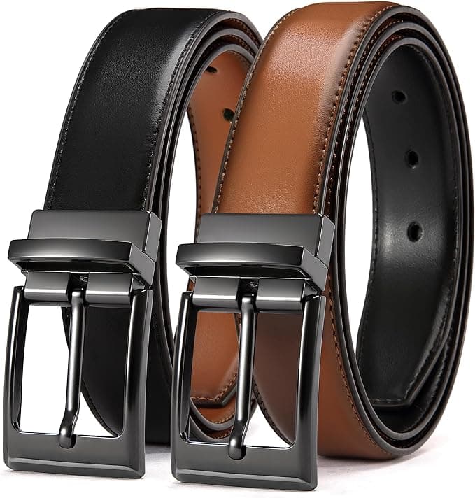 CHAOREN Mens Reversible Leather Belt